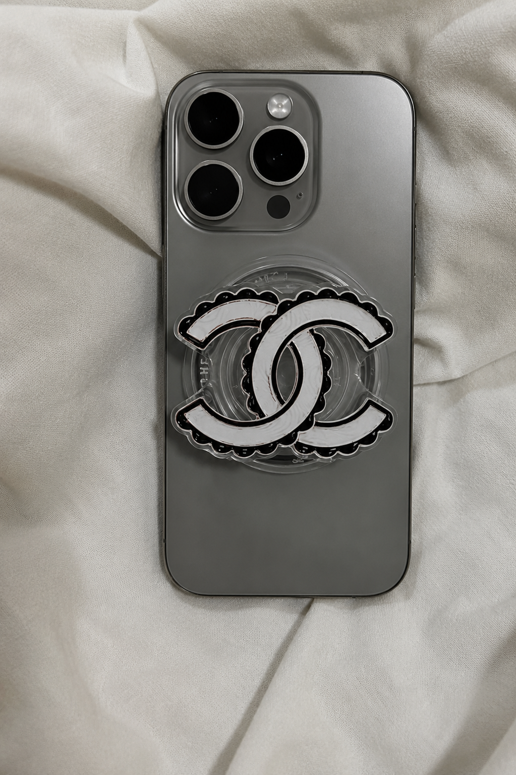 Grip phone blanc