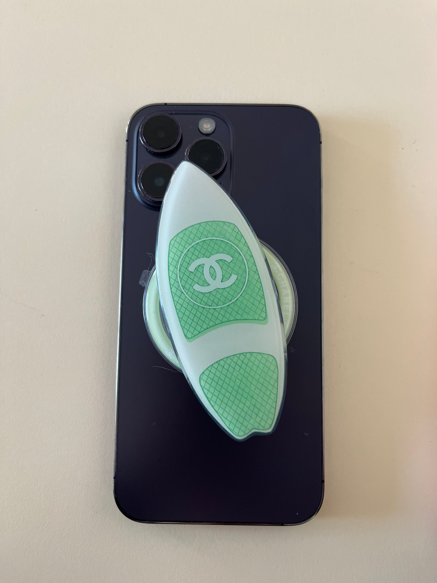 Accessoire de téléphone planche vert CC