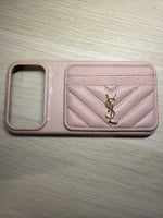 Coque YSL marron clair 17 pro Max