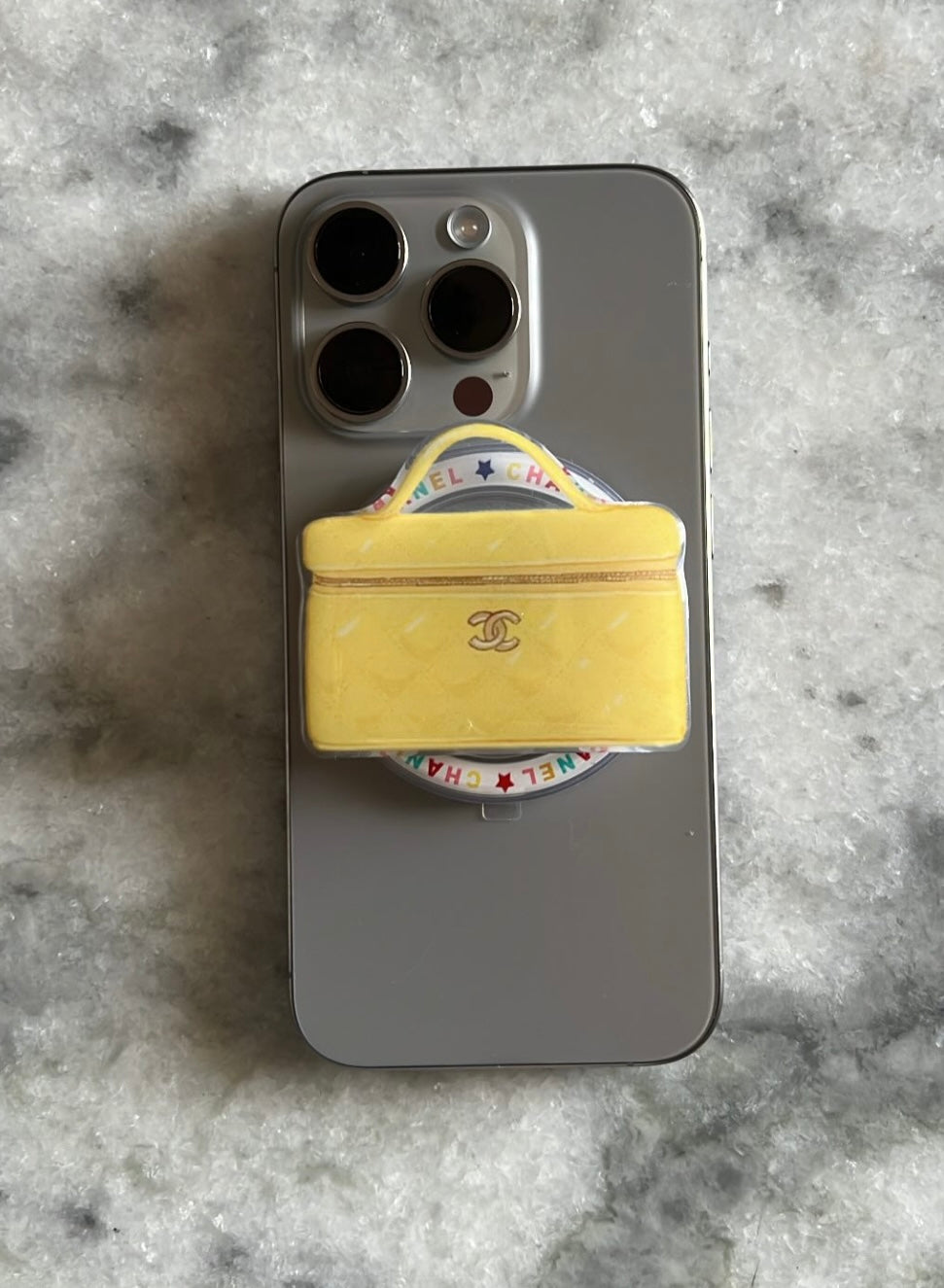 Accessoire phone sac CC jaune💛