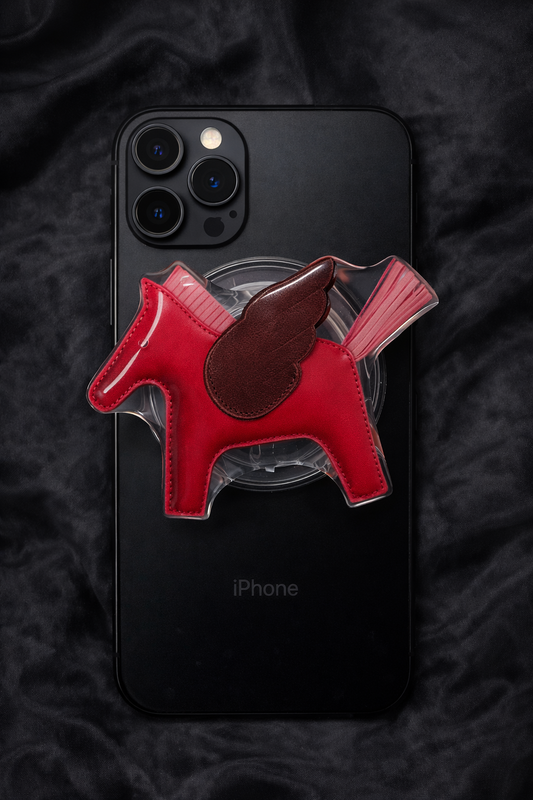 Accessoire de téléphone cheval H rouge 🍒