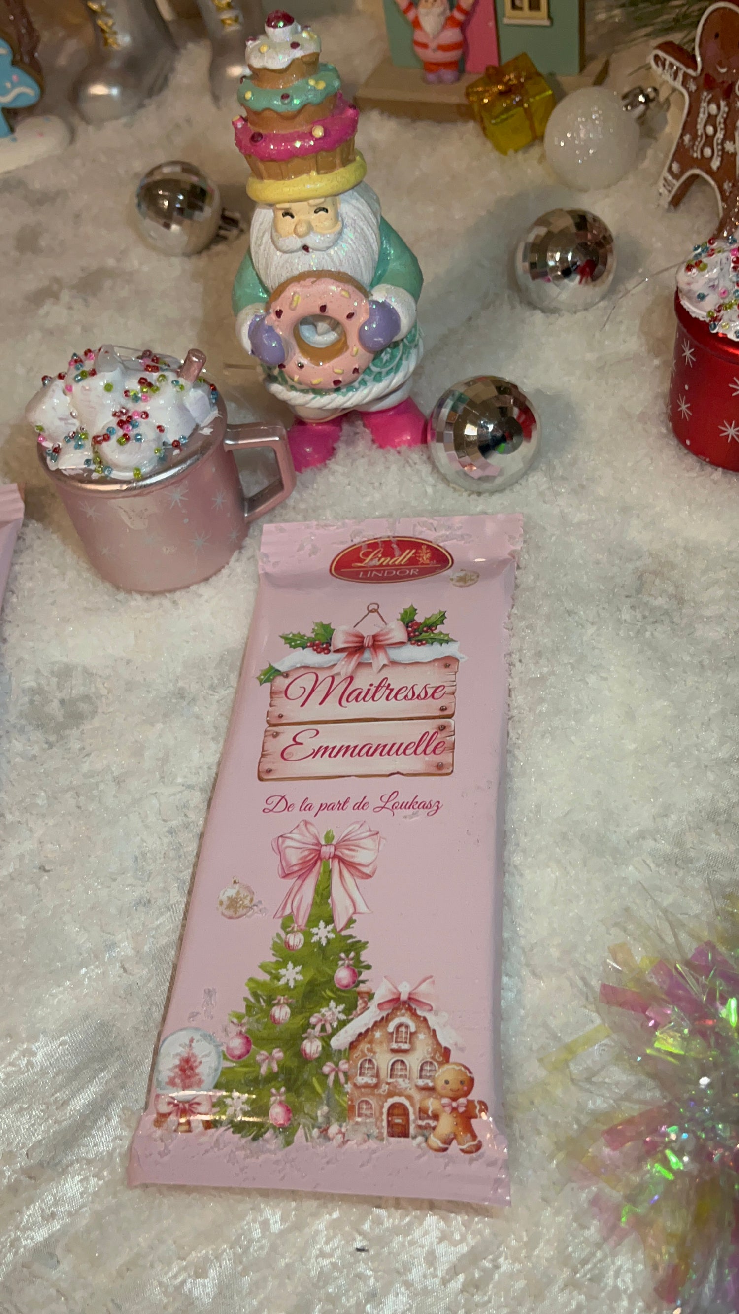 Tablette de chocolat LINDT’OR personnalisée Noël 🎄🎁