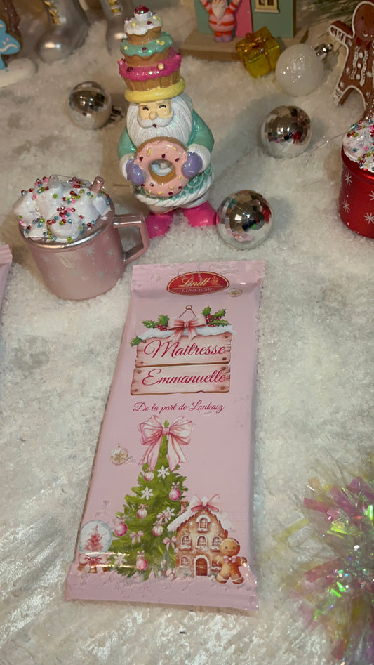 Tablette de chocolat LINDT’OR personnalisée Noël 🎄🎁