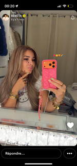 Coque CC rose iphone 17