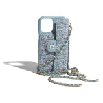 Coque 17 pro bleu tweed