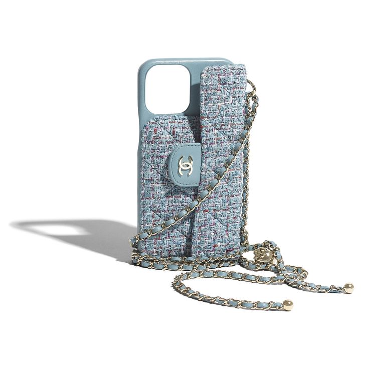 Coque 17 pro bleu tweed