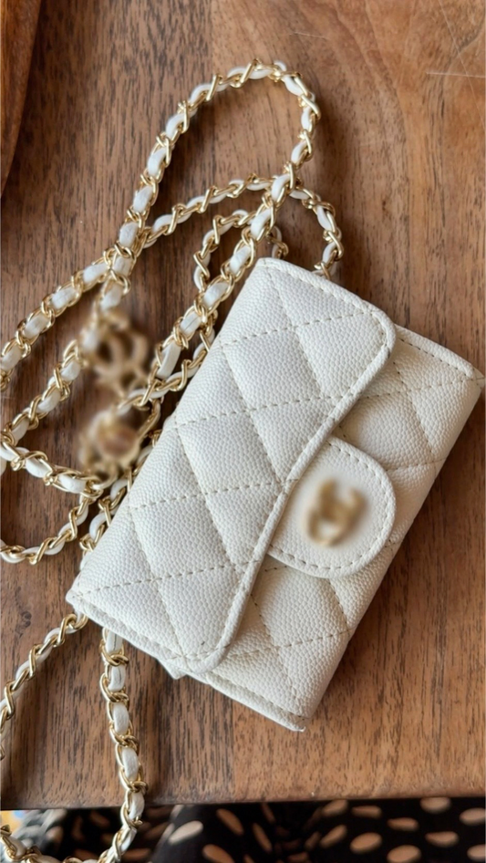 Mini sac « cœur blanc » 🤍