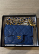 Mini sac bleu