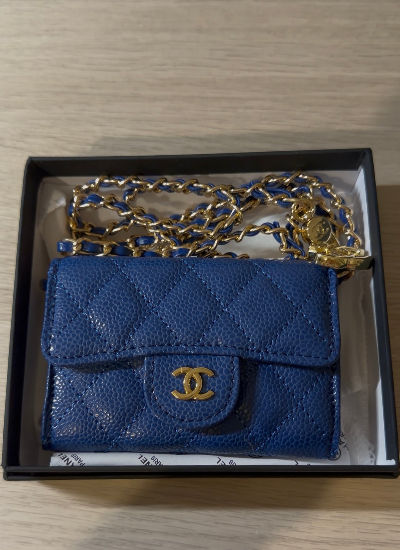 Mini sac bleu
