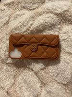 Coque marron iPhone 15 plus