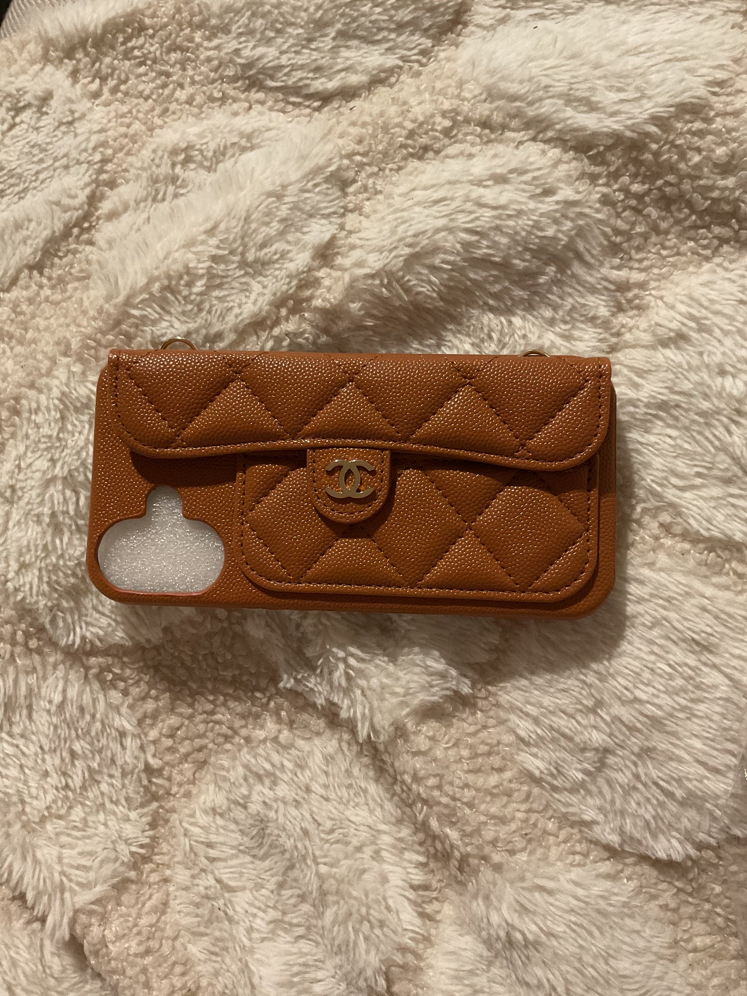 Coque iPhone 16 marron