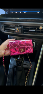 Mini sac rose fuschia vernis 🩷